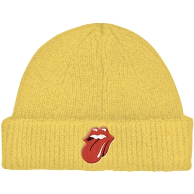 Afbeelding van The Rolling Stones 72 Tongue Beanie Muts Geel