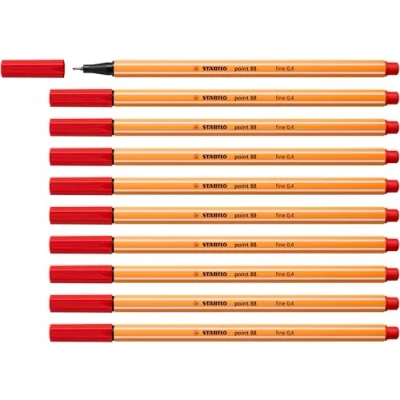 Afbeelding van STABILO point 88 Premium Fineliner Fine 0,4 mm Kleur Doos 10 stuks