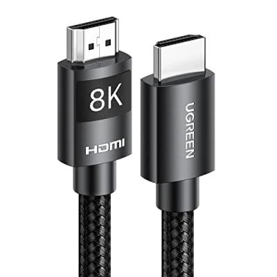 Afbeelding van UGREEN 8K HDMI Kabel 2.1 Nylon 60Hz 4K 120Hz, Compatibel met PS5 enz(2M)
