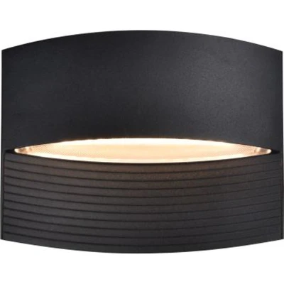 Afbeelding van LUTEC Lotus LED wandlamp voor buiten Up &amp; Down Premium aluminium 580Lm 3000K warm wit licht IP54 extra weerbestendig Mat zwart
