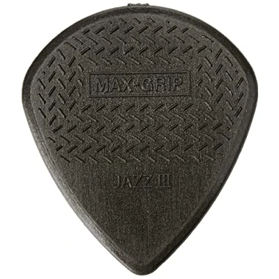 Afbeelding van Jim Dunlop Max Grip Plectrum Jazz III Carbon 1.38 mm 6 pack