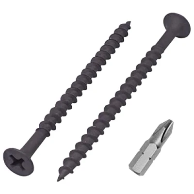 Afbeelding van SKIR&#039;CO (200 stuks) Zwart fosfaat afwerking 3,9 x 65 mm gipsplaatschroeven, houtschroeven, kruiskop, gipsplaatschroeven