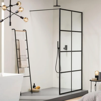 Afbeelding van Sealskin Soho inloopdouche type A3 140x210cm zwart helder glas