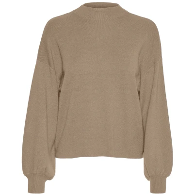 Afbeelding van Vero Moda Vmnancy Trui, Dames, Maat: Small, Silver mink