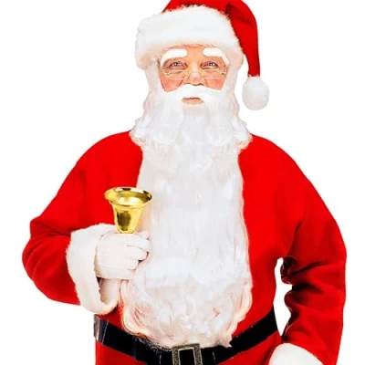 Afbeelding van W WIDMANN MILANO Party Fashion 1523C Luxe kerstman, baard met snor en wenkbrauwen, accessoire, carnaval, themafeest