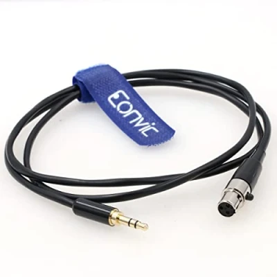 Afbeelding van Eonvic 3.5mm 1/8 &quot;TRS Mannelijke Plug naar 3 pin Mini XLR Vrouwelijke Pro Revers Mic Audio Kabel