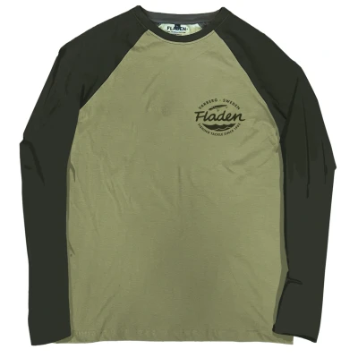 Afbeelding van Fladen T shirt Long Sleeve Duo Green Pike XL Vis