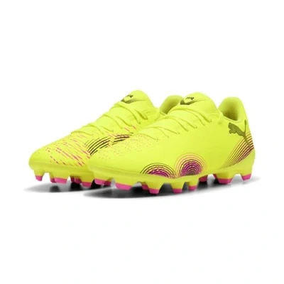 Afbeelding van FUTURE 8 PLAY FG/AG voetbalschoenen voor Dames, Zwart/Geel, Maat 42 PUMA