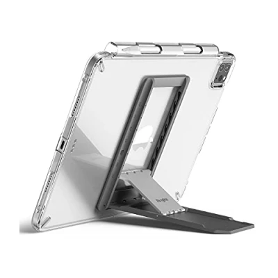 Afbeelding van Ringke Outstanding Stand Compatibel met Universele Tablet, E Reader, Lichtgewicht Zelfklevende Verstelbare Easy Fold Slim Thin Houder Dark Gray