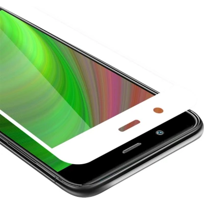 Afbeelding van Cadorabo Screenprotector geschikt voor Huawei NOVA 2 PLUS Volledig scherm pantserfolie Beschermfolie in TRANSPARANT met WIT Gehard (Tempered) display beschermglas 9H hardheid 3D Touch
