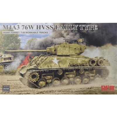 Afbeelding van 1:35 Rye Field Model 5058 M4A3 76W HVSS Early Type Plastic Modelbouwpakket