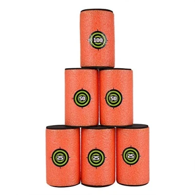Afbeelding van Topways® Target voor Nerf, 6 stuks Eva Soft Foam dartpijltargets speelgoed, pistool, Nerf N Strik, Elite Series Blaster, werppijldoelschijf (groot, 10,5 cm)