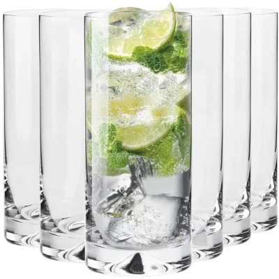 Afbeelding van KROSNO Waterglazen, Sapglazen en Andere Drankglazen Set van 6 glazen 300 ML Mixology collectie Ideaal voor Thuis, Restaurants Feestjes Vaatwasmachinebestendig