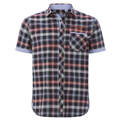 Afbeelding van Jan Vanderstorm casual overhemd donkerblauw
