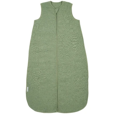 Afbeelding van Meyco baby Uni slaapzak gevoerd pre washed hydrofiel olive green 60cm
