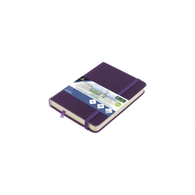 Afbeelding van Schetsboek Kangaro A6 purple heart PU HC 80 vel 140gr roomwit met elas