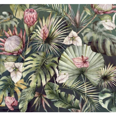 Afbeelding van Komar Vliesbehang Monstera 300x280 cm (breedte x hoogte)