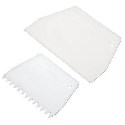 Afbeelding van Set van 2 icing scrapers / schraper glad en gekarteld Sweetly Does It Kitchen Craft