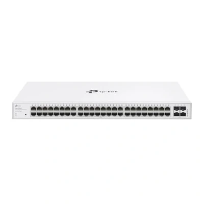 Afbeelding van TP Link Festa FS352G Gigabit Switch met 48 poorten 4 SFP sleuven, gratis cloudbeheer, statische routering, VLAN, ACL, IGMP snooping, ventilatorloos ontwerp