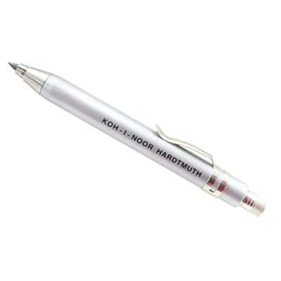 Afbeelding van KOH I NOOR 5358 Vulpotlood metaal 3,2 mm met clip kleur zilver