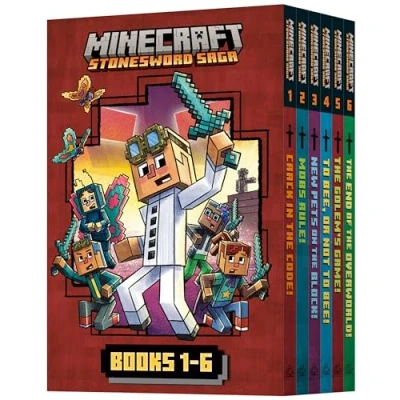 Afbeelding van Minecraft Stonesword Saga Chapter Book Boxed Set (Minecraft Saga): Books 1 6