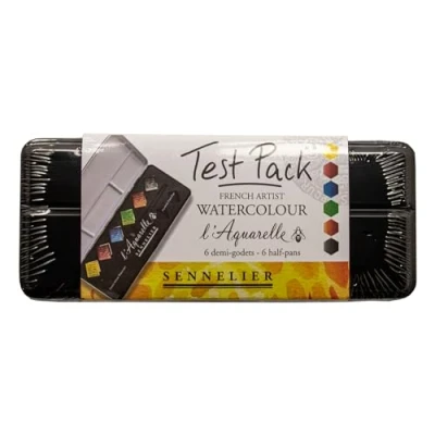 Afbeelding van Sennelier Aquarelverf metaal inkt van 6 1/2 napjes intro set