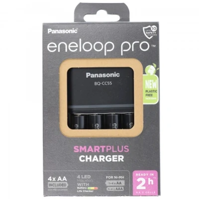 Afbeelding van Eneloop Batterij AA 4X 2500 mAh Pro met Snellader CC55