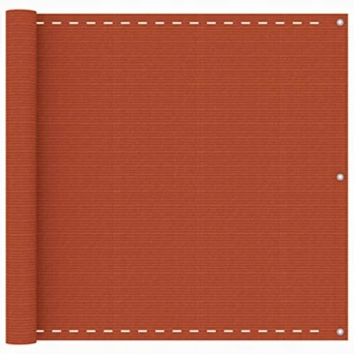 Afbeelding van Balkonscherm 90x400 cm HDPE oranje