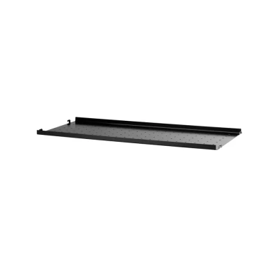 Afbeelding van String metalen plank zwart, 78x30 cm, lage rand