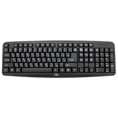 Afbeelding van Esperanza TKR101 toetsenbord USB QWERTY Engels, Russisch Zwart