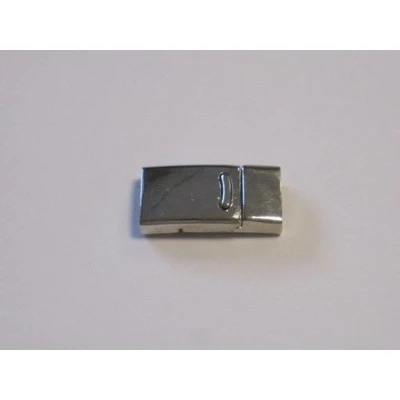 Afbeelding van Magneetkoordsluiting plat platinum 14x27mm (gat 20x95mm) 1 ST 12281 8102