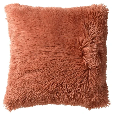 Afbeelding van Dutch Decor FLUFFY Sierkussen 60x60 cm superzacht XL kussen Muted Clay roze