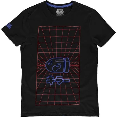 Afbeelding van Nintendo Super Mario Two Tone Bullet Bill Men&#039;s T shirt