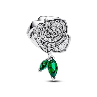 Afbeelding van Pandora 793201C01 Moments Sparkling Rose in Bloom Bedel inStock horloge GrijsZilverkleur