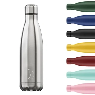 Afbeelding van Thermosfles Zilver Stainless Steel 750 Ml RVS Chilly&#039;s Edition L 7,6 X B H 30 Cm
