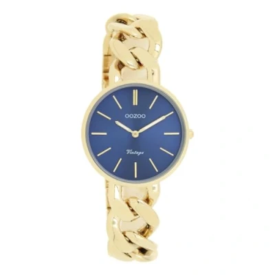 Afbeelding van goudkleurige OOZOO horloge met grove schakelarmband C20359
