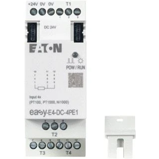 Afbeelding van Eaton easy e4 i o uitbreiding 100 240 v ac aantal analoog ingangen 4 schroefaansluiting inbouwpositie verticaal ip20 197224