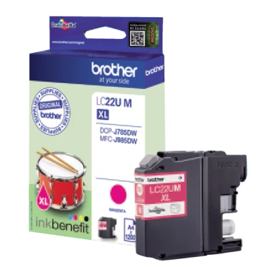 Afbeelding van Brother LC 22UY inktcartridge Origineel Hoog (XL) rendement Geel