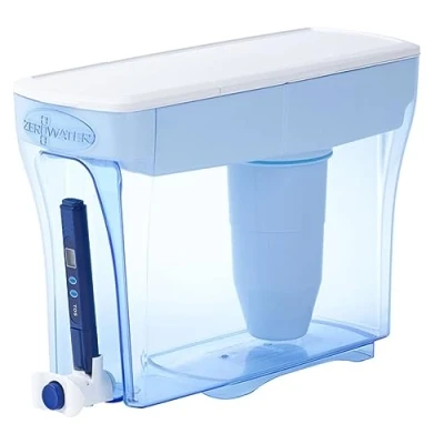 Afbeelding van Zerowater 5,4 L 5 fasen Waterfilter, Waterdispenser, NSF gecertificeerd om Lood, Andere Zware Metalen en PFOA/PFOS te Verminderen, Wit Blauw