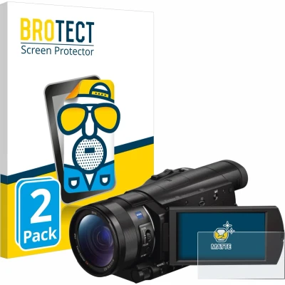 Afbeelding van BROTECT (2 Stuks) Antireflecterende Beschermfolie voor Sony FDR AX100E Anti Glare Screen Protector, Mat, Ontspiegelend