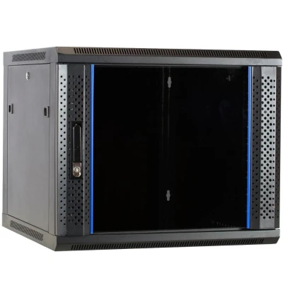 Afbeelding van DSIT 9U wandkast / serverbehuizing met glazen deur 600x600x500mm (BxDxH) 19 inch