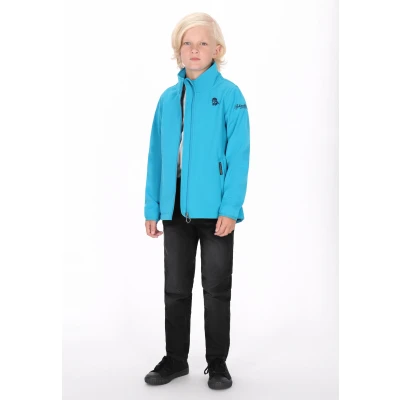 Afbeelding van Schmuddelwedda Softshelljas voor kinderen, Maat: 116, Cyanblau