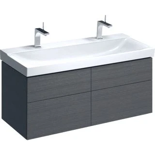 Afbeelding van Geberit Xeno2 wastafelonderbouwkast met 4 laden, scultura grijs 1174 x