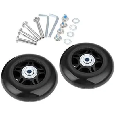 Afbeelding van N/W Lovetao Bagage Koffer wielen Vervanging Kit 84x24mm/3.31&quot;x0.94&quot; w/ABEC 608zz Inline Outdoor Skate Wielen, een Set van (2) (OD: 84 W:24 ID:6 Assen: 35&amp;40)