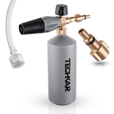 Afbeelding van FOAM PRO TECHKAR schuimlans schuimpistool compatibel met Parkside Lavor hogedrukreiniger 1000ml 180bar