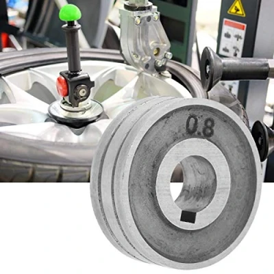 Afbeelding van Draadaanvoerrol Aandrijfwielaanvoer V Gekartelde geleider Lasdraadaanvoerrol voor lasmachine SSJ 29A 30 * 10 mm Draadaanvoergeleidingswiel MIG (0,8 1,0 mm)