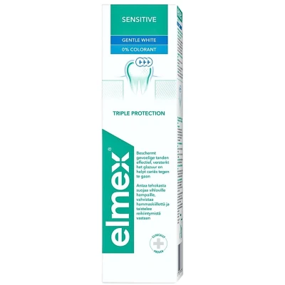 Afbeelding van 12x ELMEX &quot;Sensitive Whitening&quot; Tandpasta met aminfluoride voor gevoelige tanden 75 ml