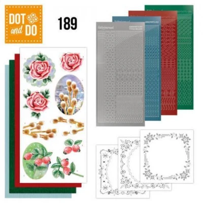 Afbeelding van Nr. 189 Dot and Do Winter Flowers by Jeanine&#039;s Art