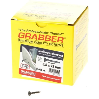 Afbeelding van Grabber gipsplaatschroef fijn 3.5 x 25 mm 1000 stuks