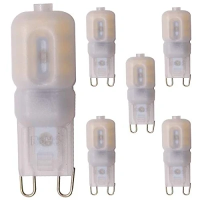 Afbeelding van 2,5 W G9 LED lamp, vervangt 20 halogeenlamp, AC220V, niet dimbaar, warmwit 2700 K, 360 stralingshoek (5 stuks)